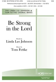 Be Strong in the Lord SAB choral sheet music cover Thumbnail